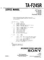 Sony TA-F245R - Service Manual